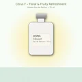 OSMA Citrus F Eau de Parfum bottle on a light yellow and green gradient background