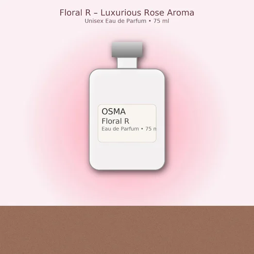 Floral R Perfume 75 ml — unisex rose & cedarwood Eau de Parfum botol Malaysia