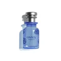 Blue Osma perfume bottle on a white background