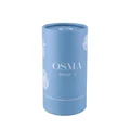 OSMA White F Eau de Parfum bottle on a pink and purple gradient background