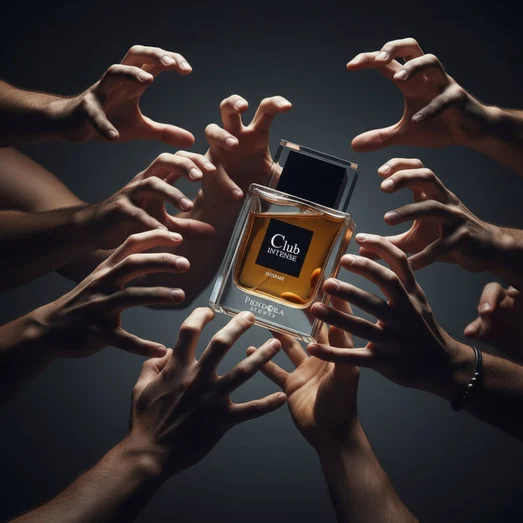 Pendora Scents Club Intense Homme perfume bottle and packaging on a white background