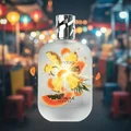 Pendára One perfume bottle with cityscape in the background