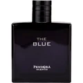 Black perfume bottle labeled 'The Blue' by Pendora Scents on a white background