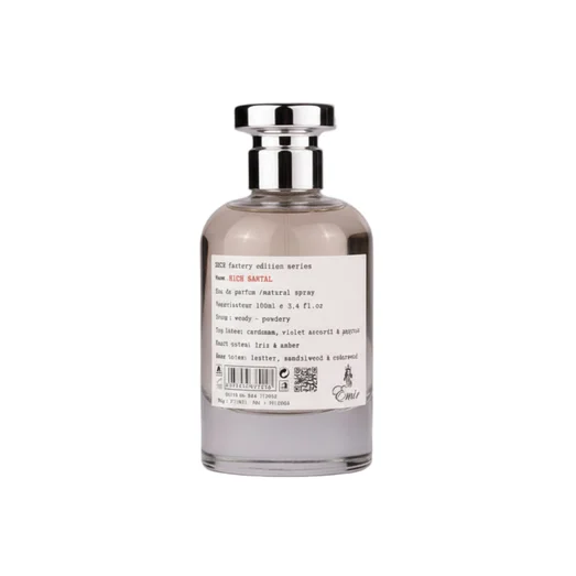 bottle Rich Santal Emir fragrance scent sandalwood warm spicy popular choice