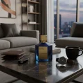 Satin Luxe for Men on coffee table, men's lifestyle style