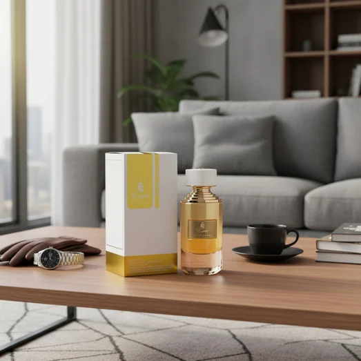 Super Crush Emir on coffee table, men's lifestyle style