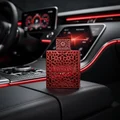 Rayhaan Crimson in car, modern red lighting