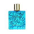 Three bottles of Rayhaan perfume on a blue background with 'The Aqua Collection' text.