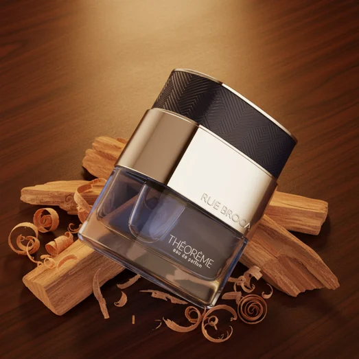 Theoreme Matrix by Rue Broca 90ml EDP bottle and box cedar wood amber light men fragrance
