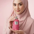 Celine pour Femme with n hijabi woman soft elegantce femininee