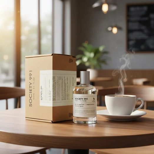 Society 991 on table cafe – perfume daily