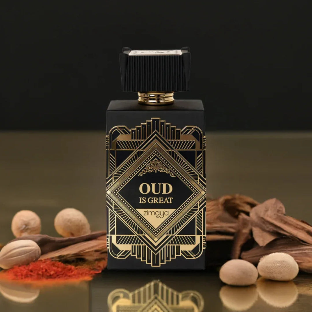 Unveiling Oud Is Great by Zimaya: A Unisex EDP with Woody Sophistication