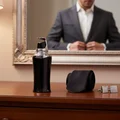 Taraf Black by Zimaya perfume bottle with suit and cufflinks reflection elegantt men scent