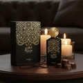 Wameed by Zimaya perfume bottle and box with vanilla pods praline chocolates warm unisex scent