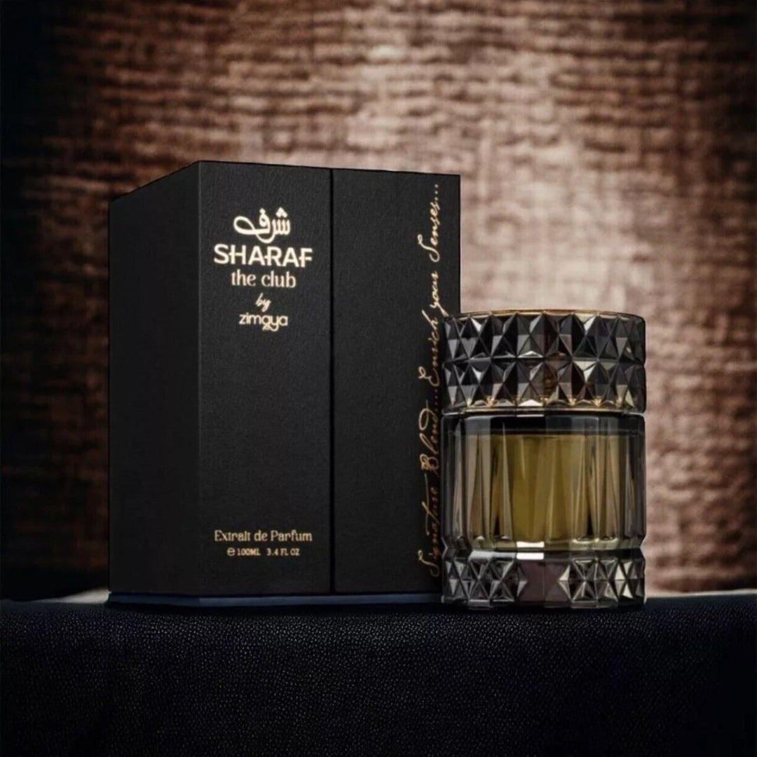 Unveiling Sharaf The Club by Zimaya: A Woody Extrait for the Modern Man